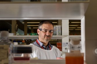 Professor Jamie Triccas in his lab at the University of Sydney.