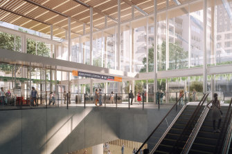 The planned new Roma Street Cross River Rail station.