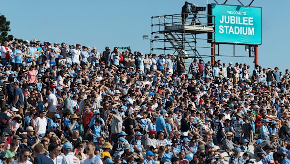 Turf war: Southern Expansion claimed credit for the full house at Jubilee Stadium for Sunday's match between Sydney FC and Melbourne Victory.