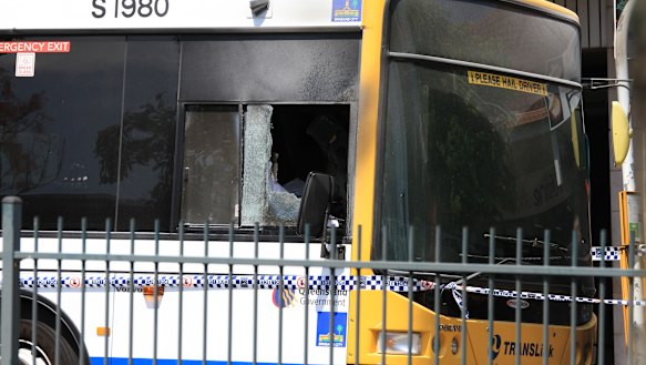 The aftermath of the attack on Mr Sharma.