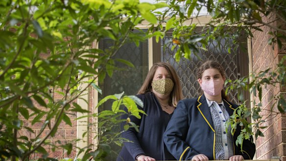 Claire Bravin and her daughter Eleanor are taking a slow and steady approach to re-entry after lockdown.