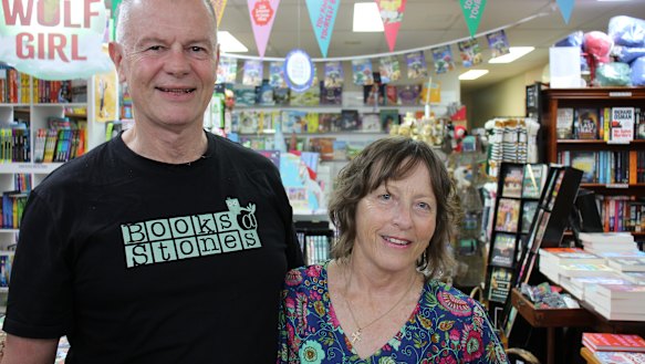 Karen and Michael Weibler of Books@Stones would like to see renewal in the area. 