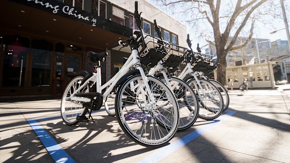 Airbike is operating in Canberra as part of a six-month trial.