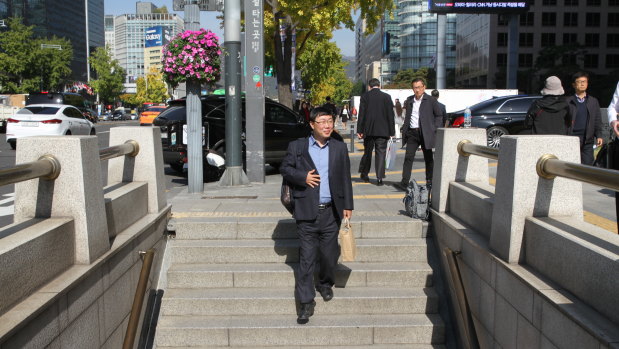 North Korean defector Seong Ha-joo in central Seoul.