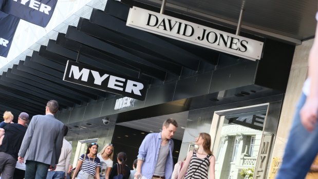 David Jones and Myer also have plans to exit expensive leases.