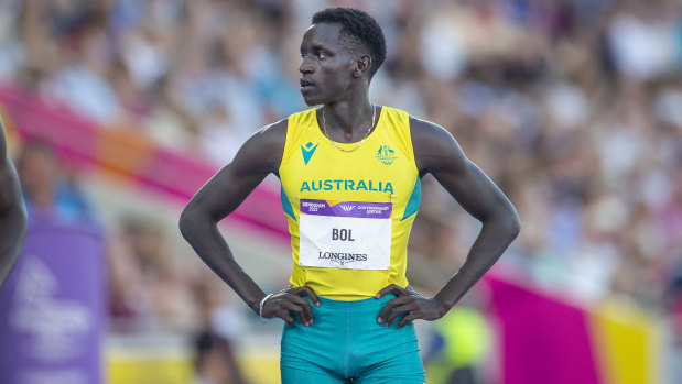 Australia’s 800m star Peter Bol.
