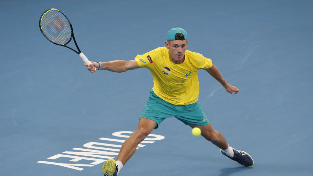 Alex de Minaur lost a thriller against Dan Evans on Thursday.