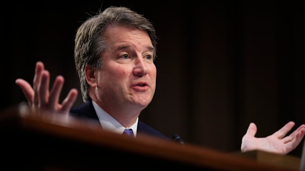 Supreme Court nominee Brett Kavanaugh testifies before the US Senate's judiciary committee.