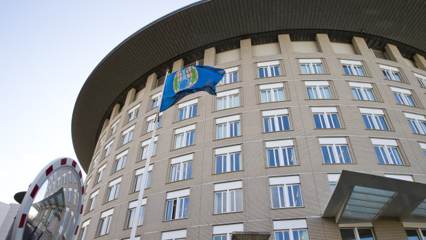 Headquarters of the Organisation for the Prohibition of Chemical Weapons in The Hague, Netherlands.