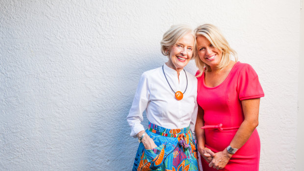 Quentin Bryce with daughter Chloe Shorten.