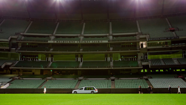 A lap of honour at the MCG.