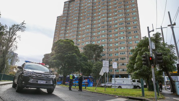 Nine Flemington and North Melbourne public housing estates were forced into lockdown.