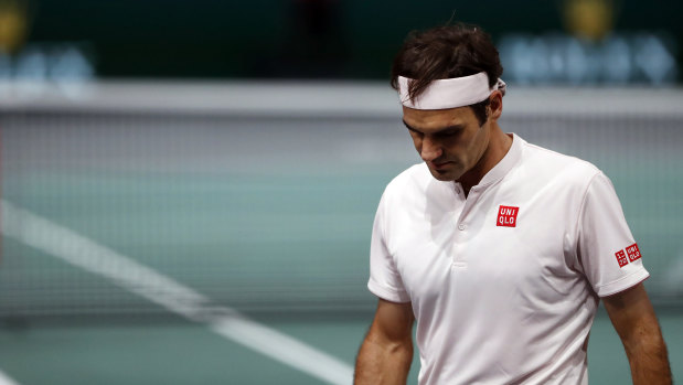 Vanquished: Federer had his chances but ultimately fell short.