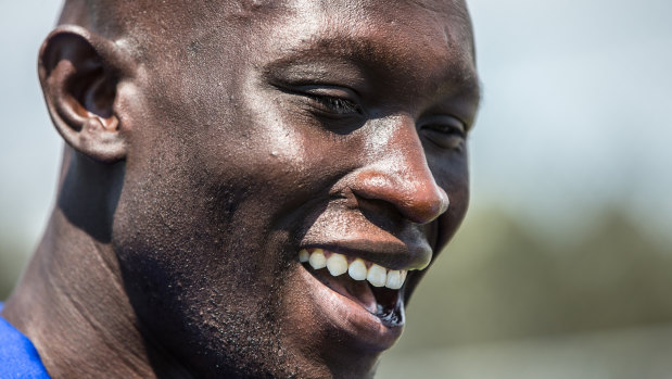 North Melbourne player Majak Daw.