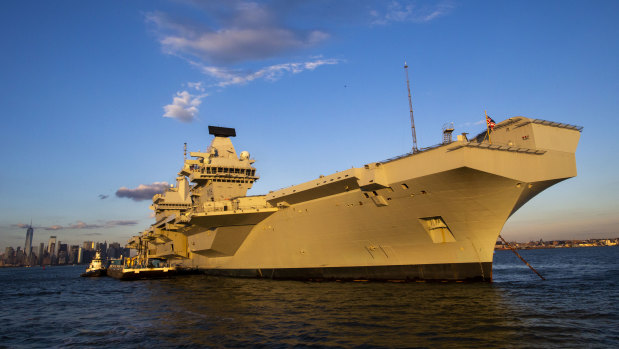The HMS Queen Elizabeth, Britain's largest warship.