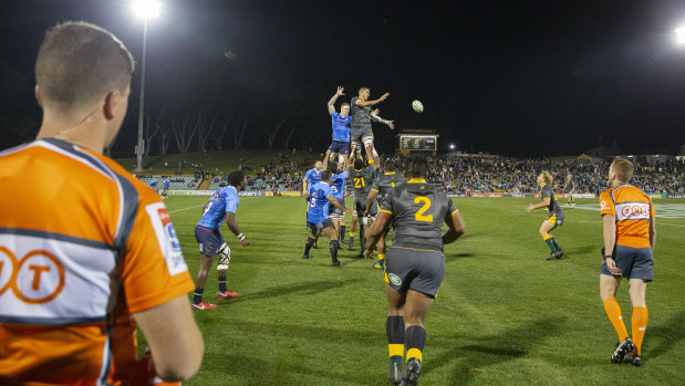 Dress rehearsal: It was free entry at Leichhardt Oval as Cheika's Choice took on a Super Rugby Australian selection.