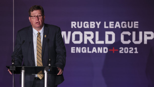 International Rugby League chairman Troy Grant.