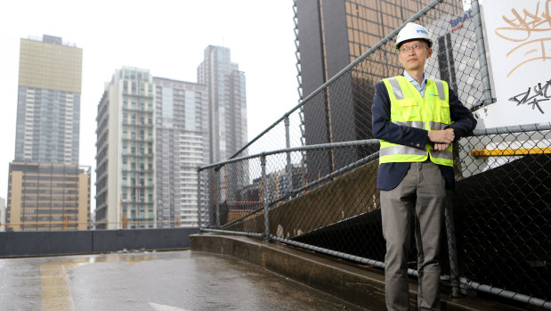 EM Sunrise CEO Anwar Syahrin Abdul Ajib on site at the start of construction in 2015.