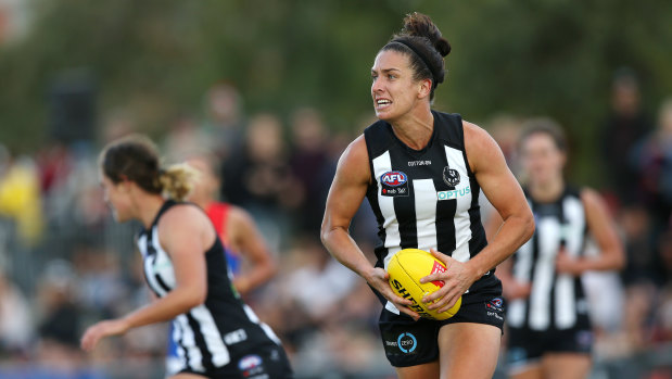 Ash Brazill also plays with Collingwood in the AFLW.