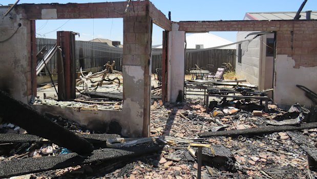 This home in Ellenbrook was destroyed by a fire started by a hoverboard.