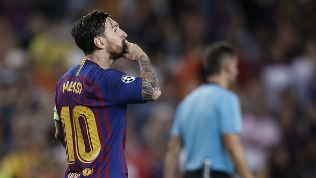 Hat-trick hero: Lionel Messi.