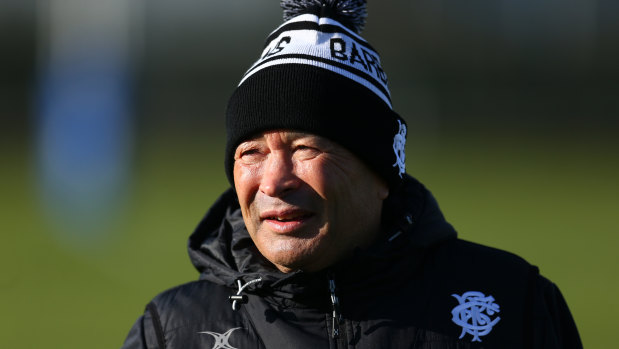 Regret: Eddie Jones in camp with the Barbarians in London.