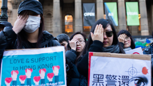 Hongkongers and Chinese students in Australia say they fear speaking out against Beijing. 
