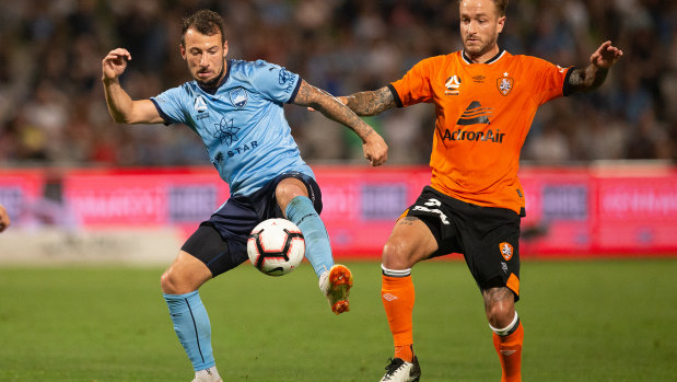 Good memories: Adam Le Fondre is excited about what his new strike partnership with Reza Ghoochanejhad can do up front for Sydney FC.