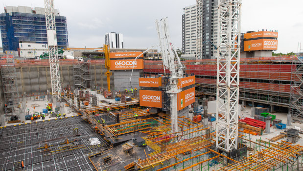 The Republic precinct being built by Geocon in Belconnen is "Australia's largest residential project".