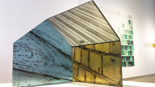 Jeremy Lepisto, 'Structure 2' (from the Aspect Series),
2018, kiln formed glass and fabricated glass.