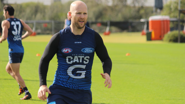 Gary Ablett has been training with Andrew Mackie in Geelong. 