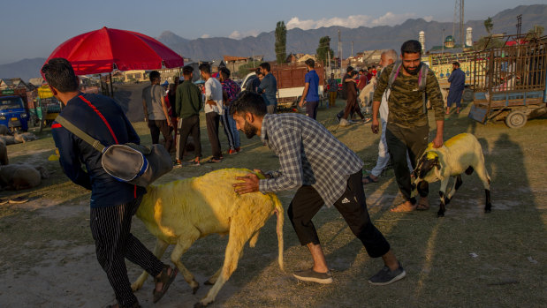 India has ordered a crackdown on the religious sacrifice of animals in Kashmir, appearing to invite tensions in the majority-Muslim region.