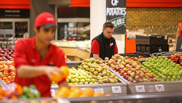 Supermarket staff have complained of cuts to their hours as spending returns to normal.