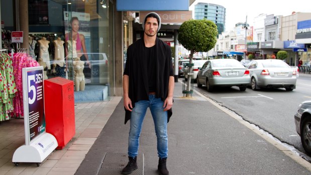 Hasan Topal during his modelling days in Melbourne. 