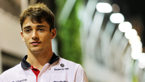 Precocious: Charles Leclerc is confident he can handle the pressure at Ferrari next season.