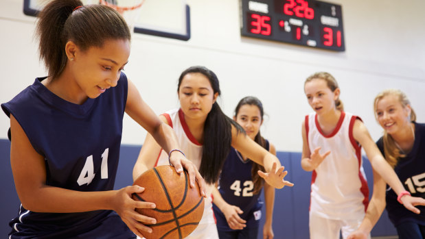 Basketball is growing in popularity for girls, especially at high school level.