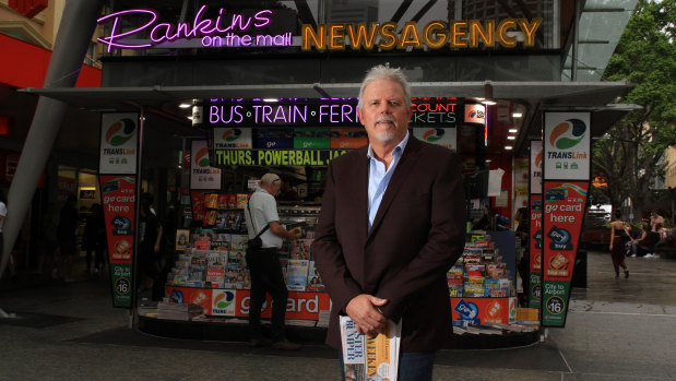 The newsagent has been in Ross Petersen's family for about 50 years. 