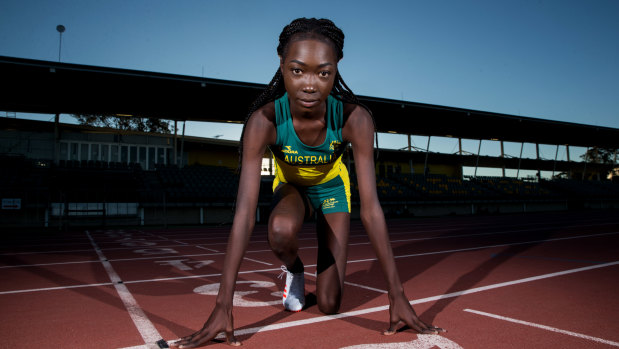 One to beat: Bendere Oboya is favoured to win the 400 metres final at the Australian titles in Sydney on Saturday.