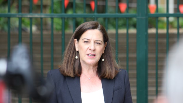Deb Frecklington at Parliament House on Wednesday. 