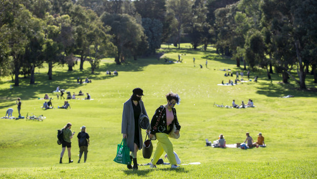 Northcote Golf Course became a popular park during lockdown.
