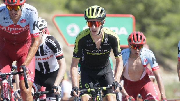 Overall leader: Simon Yates has ridden Mitchelton-Scott into the red jersey at the Vuelta.