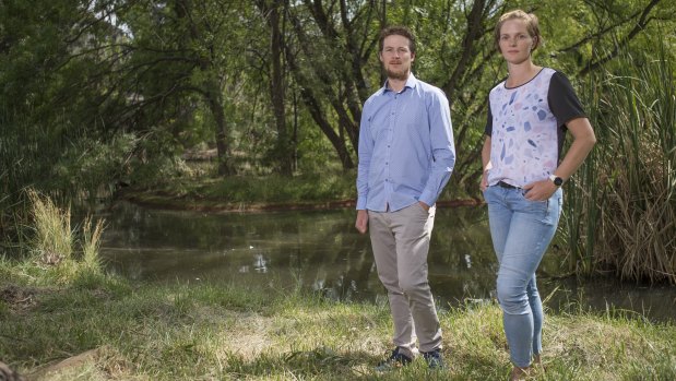 Dr Benjamin Scheele and Dr Claire Foster who did the research at the ANU.