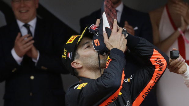 Keeping faith: Daniel Ricciardo, who has won seven F1 races with Red Bull, is set to stay with the team.