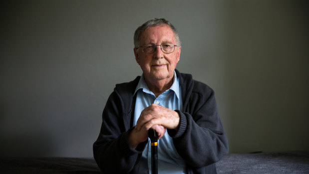 Director George Ogilvie in his Sydney apartment, 2016.