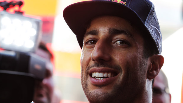 A load off: All instincts told Daniel Ricciardo he had made the right choice.
