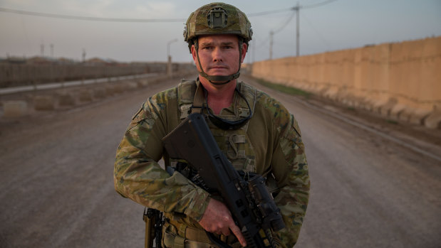 Finlay Steel is the Squadron Sergeant Major of the Training Task Unit in Task Group Taji, Iraq.
