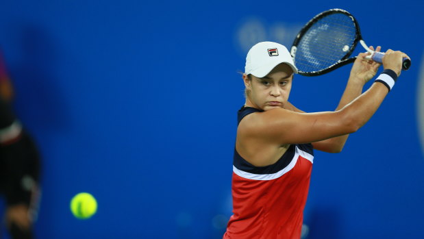 Ashleigh Barty is having another strong week in Wuhan.
