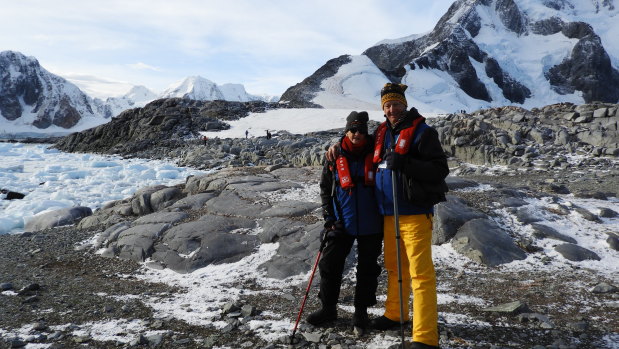 Rose and Graham Paget in Antarctica earlier this year.