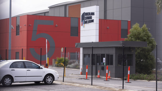 The Docklands studio that is the centre of the Masked Singer outbreak.