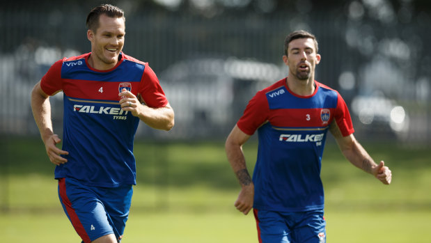 Captain's run: Nigel Boogaard 'will be 100 per cent' if he returns for the Jets in their semi-final.
